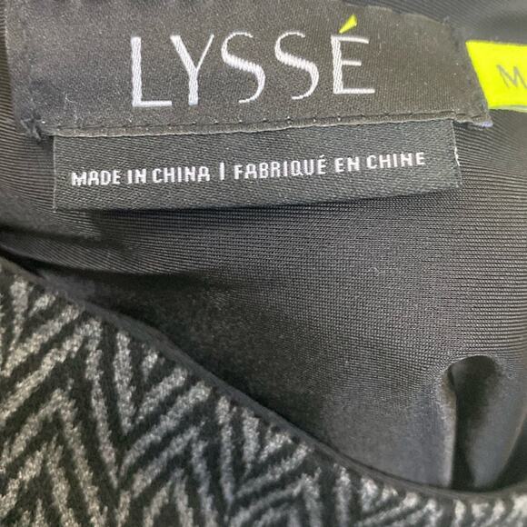 Lysse women’s size Medium black, and gray A-line slip on skirt - Picture 2 of 5